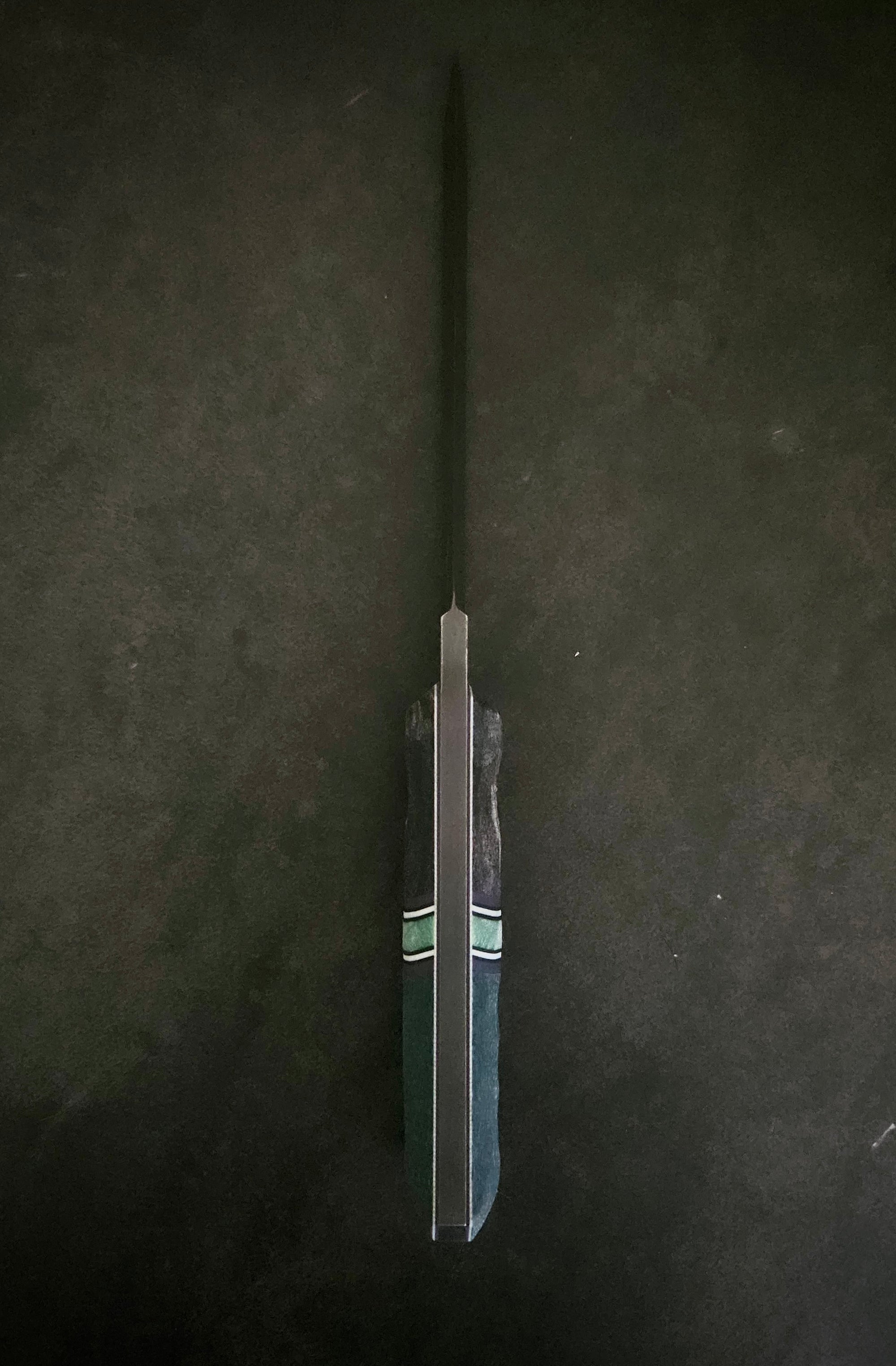 Teal Micarta KTK Tanto XL