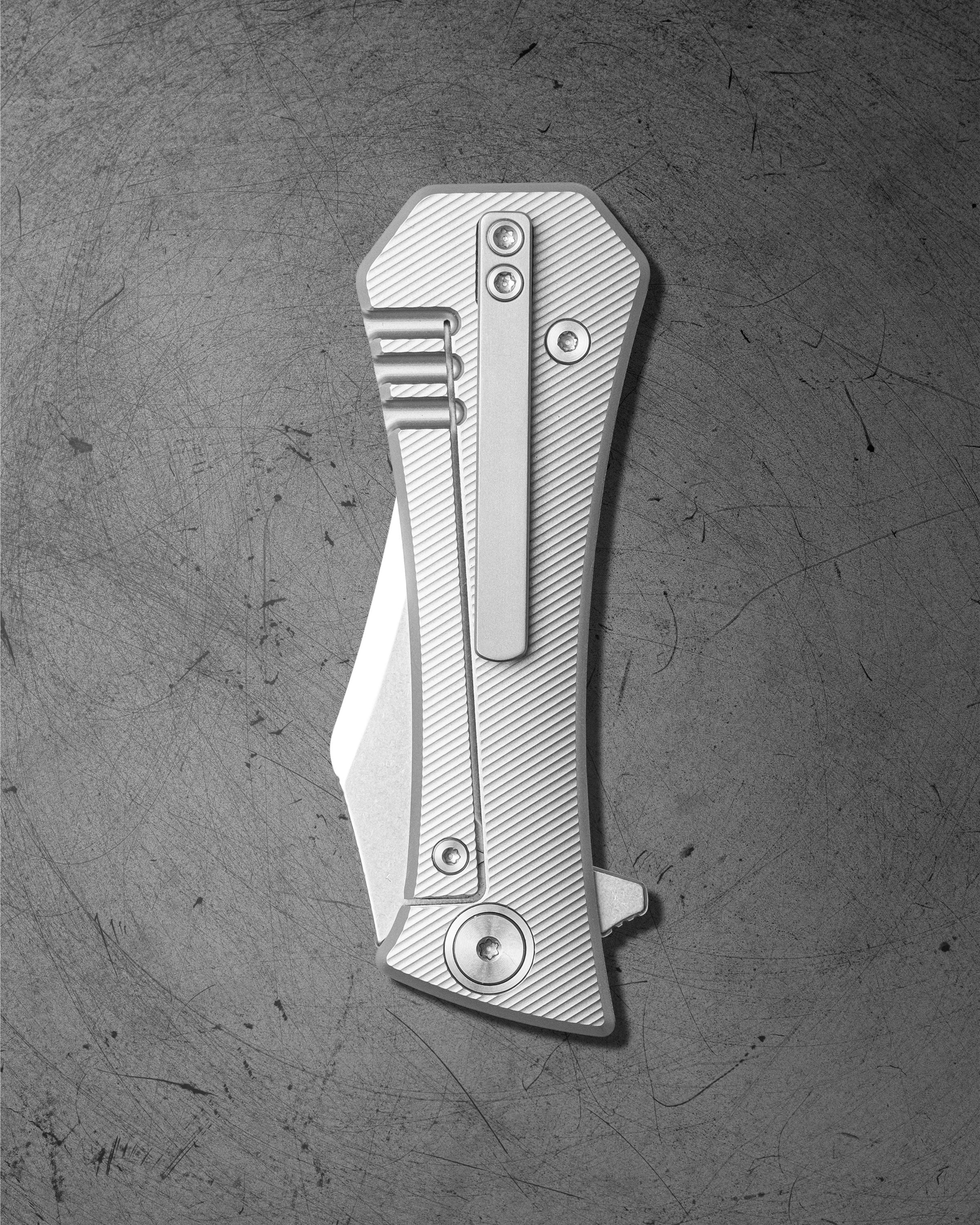 Coffin Bowie - M390 + Titanium - Deadhead