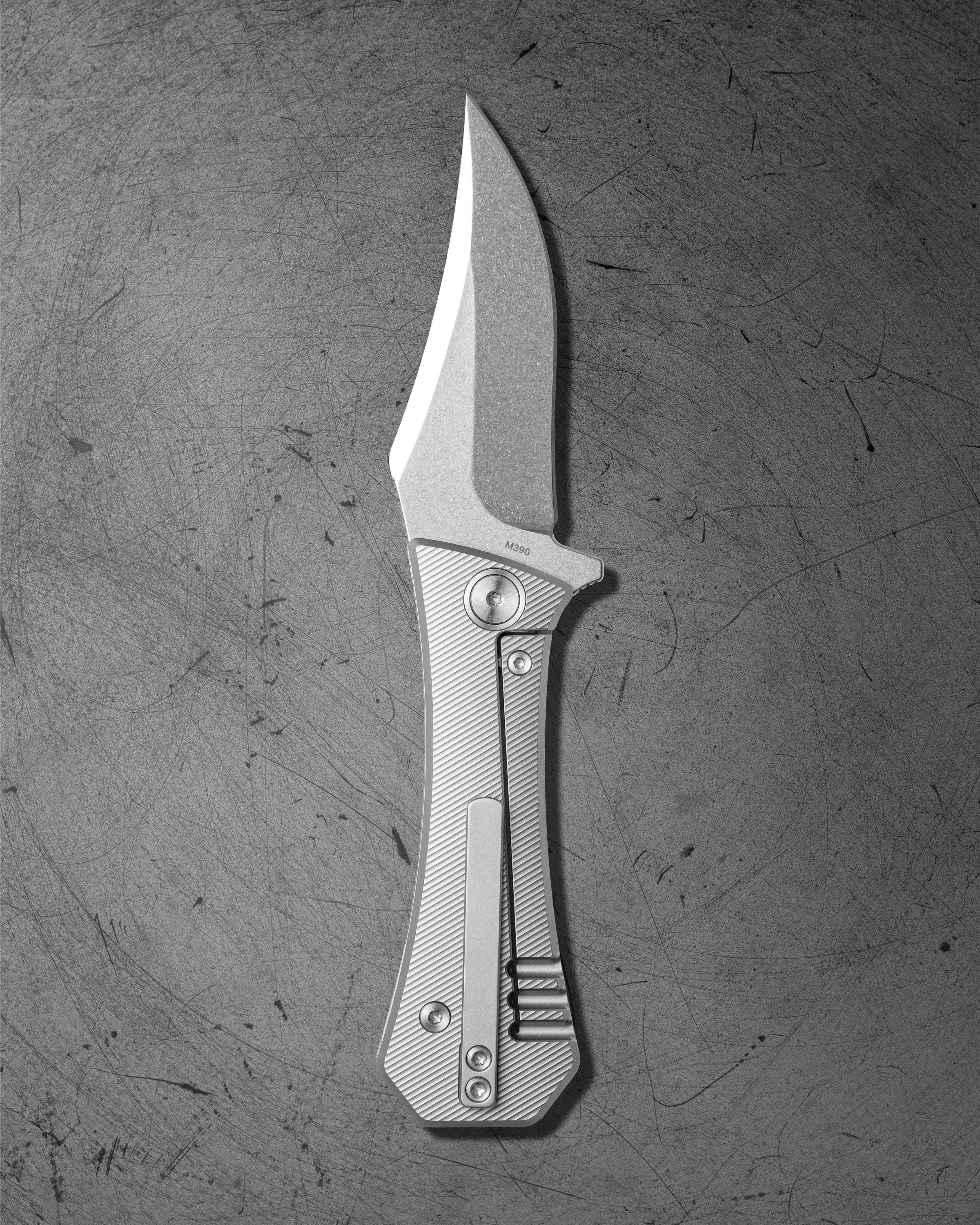 Coffin Bowie - M390 + Titanium - Deadhead