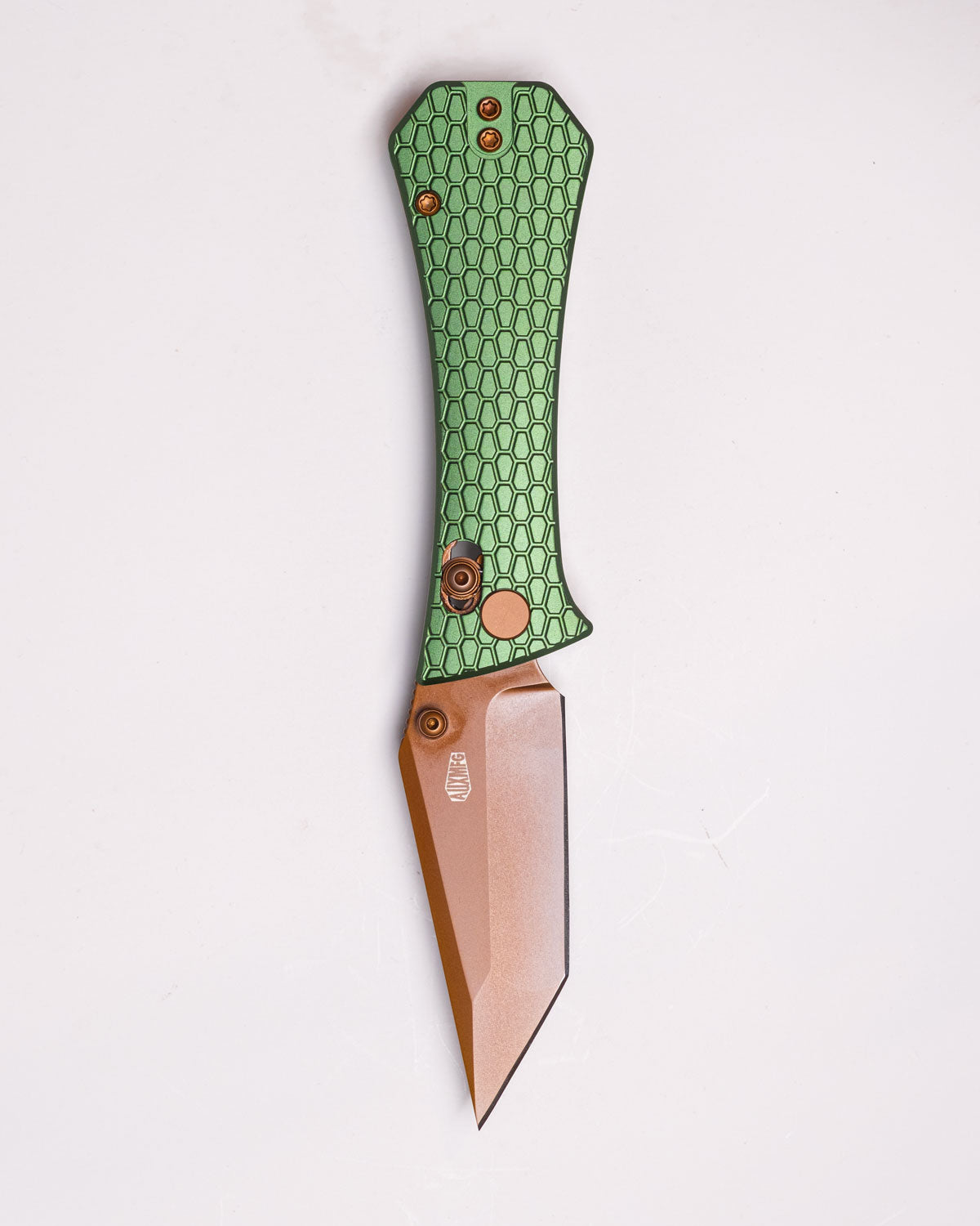 AUXMFG Coffin Crossbar 2.7" EDC Folding Knife