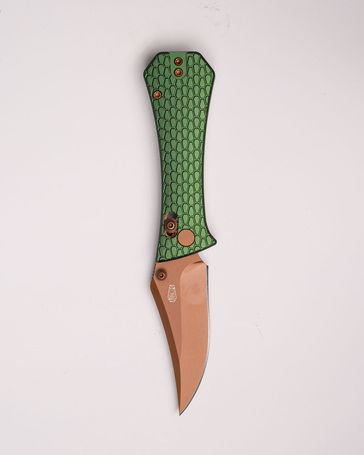 AUXMFG Coffin Crossbar 2.7" EDC Folding Knife