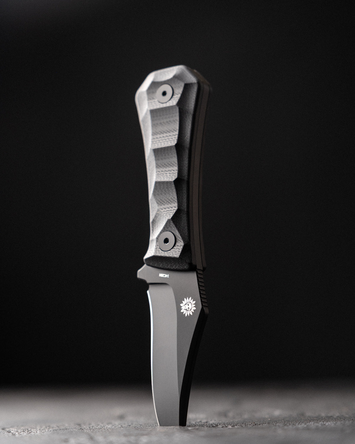 AUXMFG Pocket Bowie Deadhead - 14C28N - Black G10 - Production