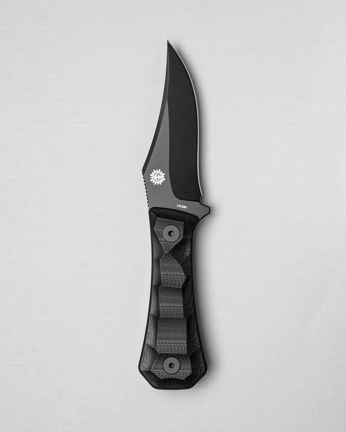 AUXMFG Pocket Bowie Deadhead - 14C28N - Black G10 - Production