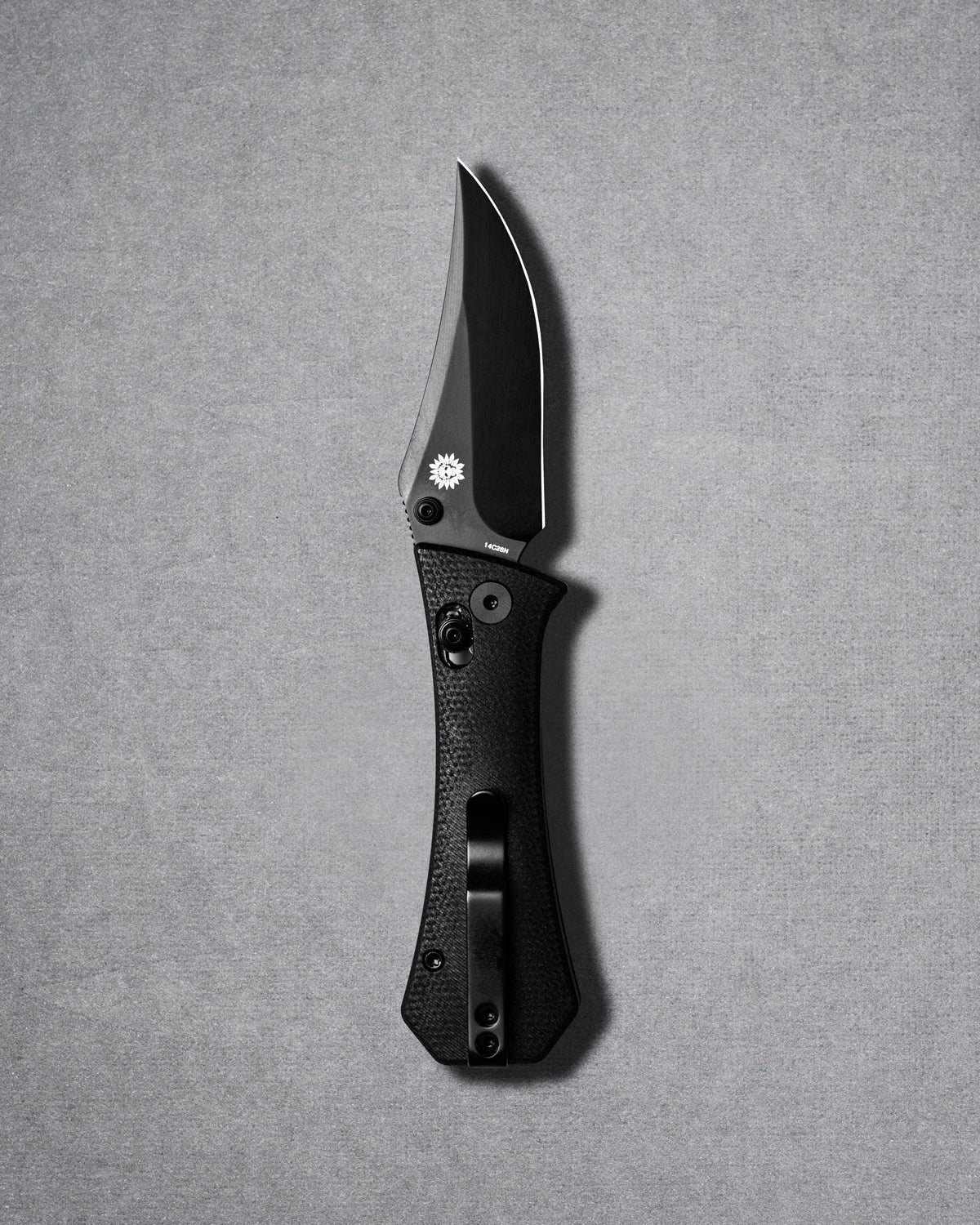 Coffin Crossbar - Bowie - Micarta - Black