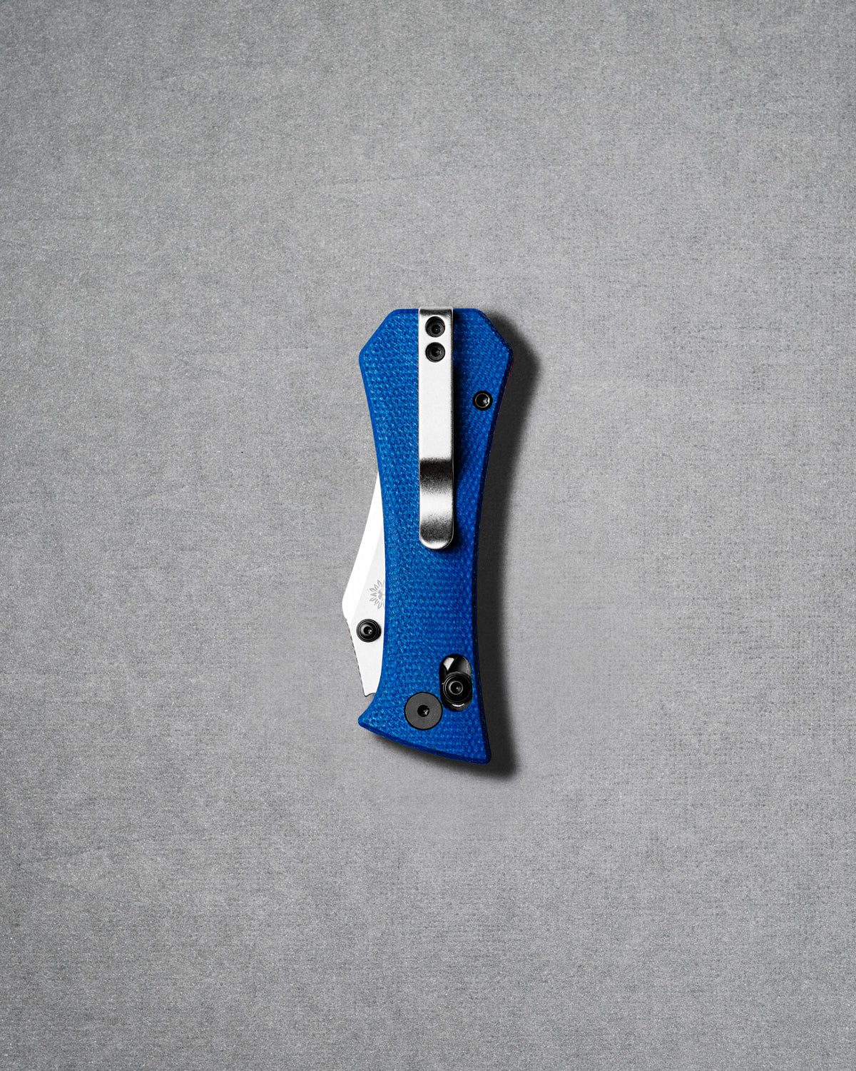 Coffin Crossbar - Bowie - Micarta - Blue