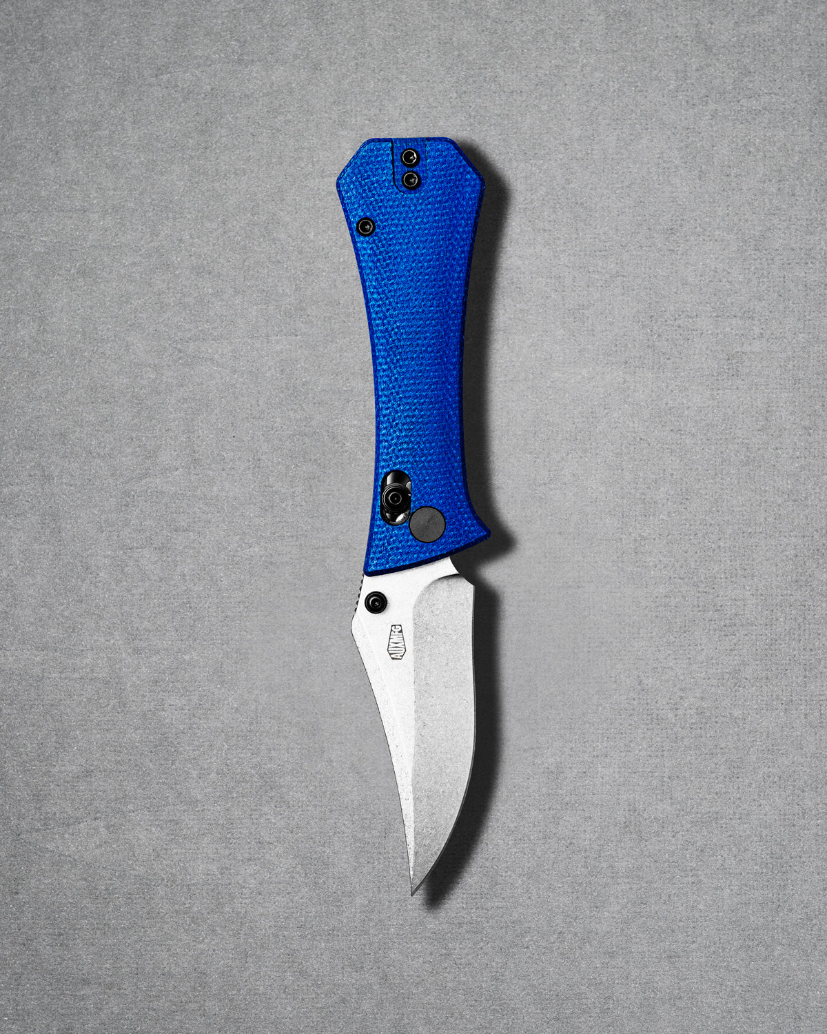 Coffin Crossbar - Bowie - Micarta - Blue