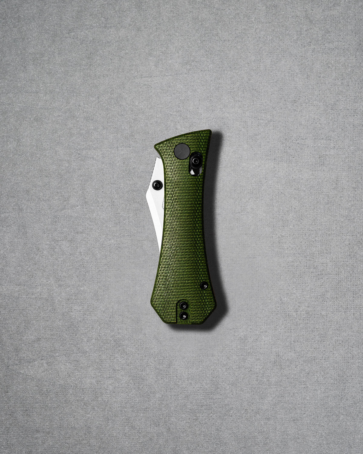Coffin Crossbar - Bowie - Micarta - Green