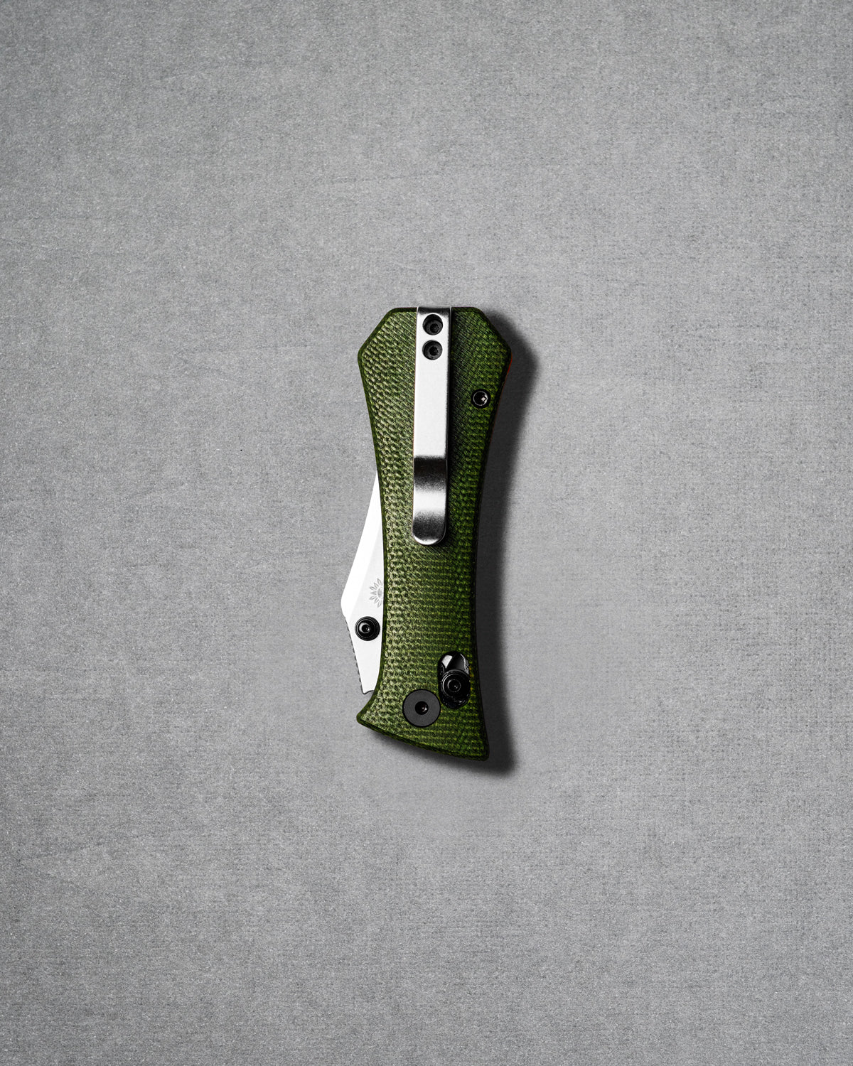 Coffin Crossbar - Bowie - Micarta - Green
