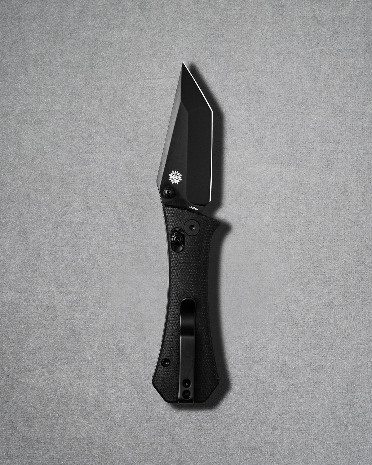Coffin Crossbar - Tanto - Micarta - Black