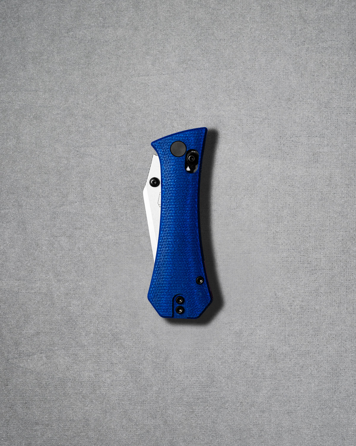 Coffin Crossbar - Tanto - Micarta - Blue