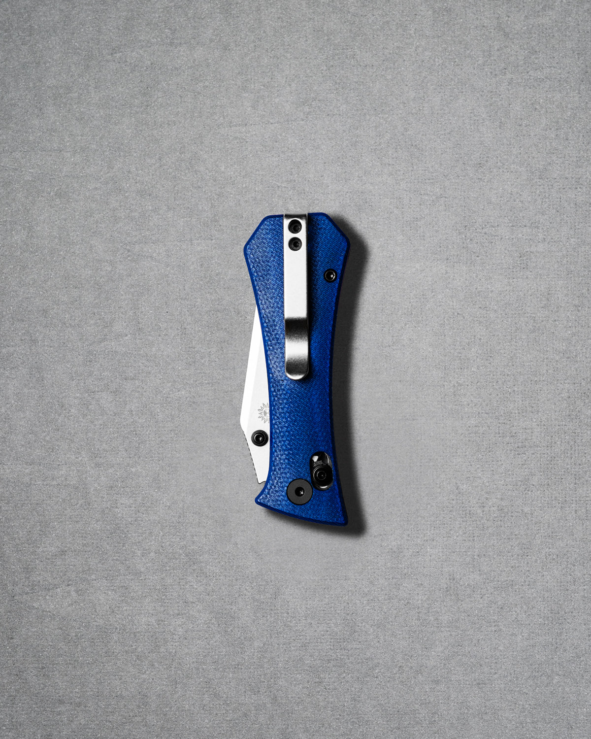 Coffin Crossbar - Tanto - Micarta - Blue
