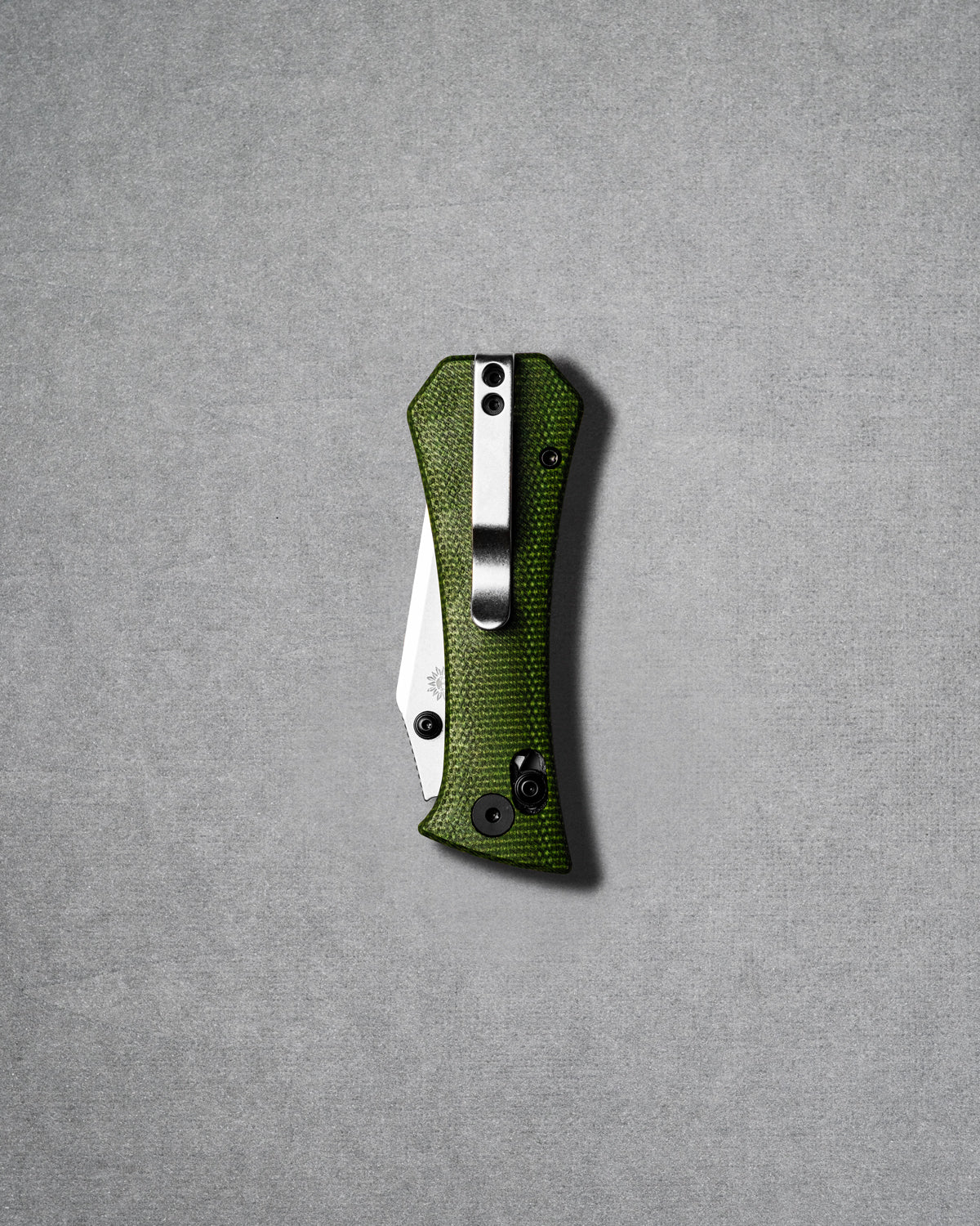 Coffin Crossbar - Tanto - Micarta - Green