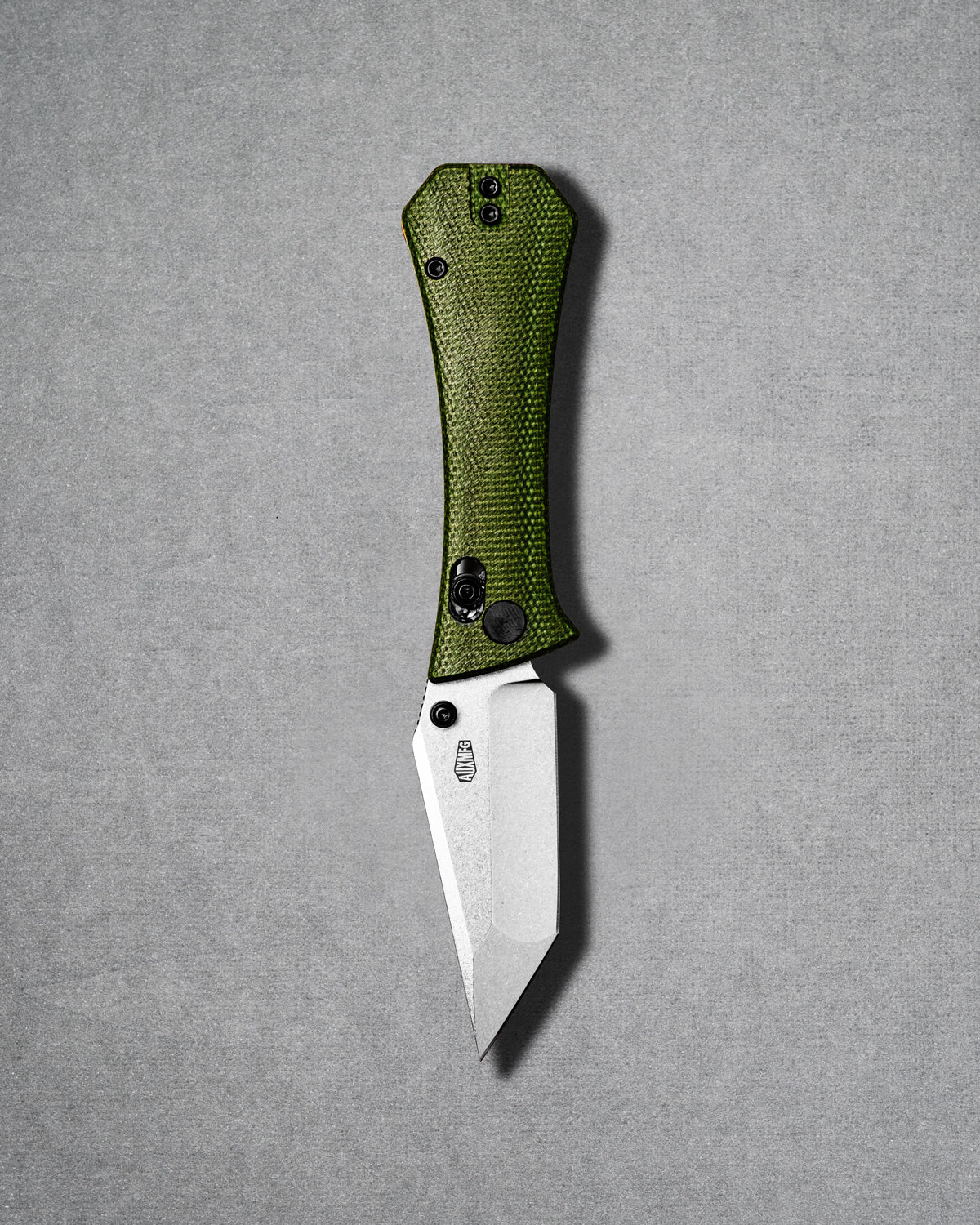 Coffin Crossbar - Tanto - Micarta - Green