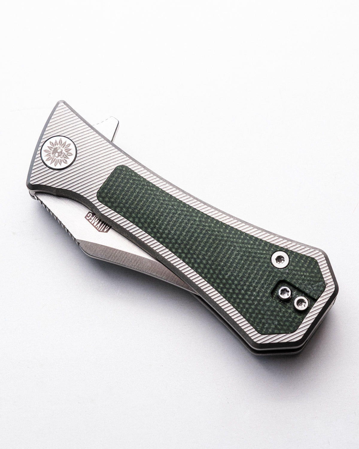 Coffin Framelock - Bowie - Green Micarta