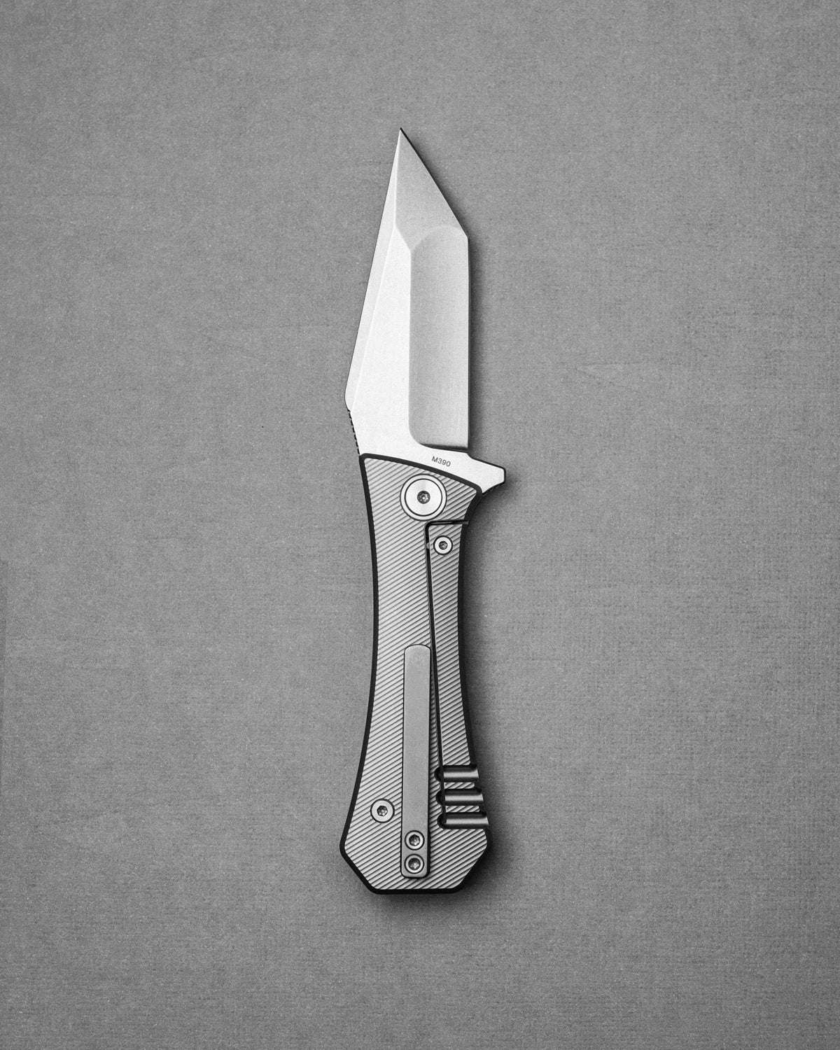 AUXMFG Coffin Tanto Framelock - M390 + Titanium - Production